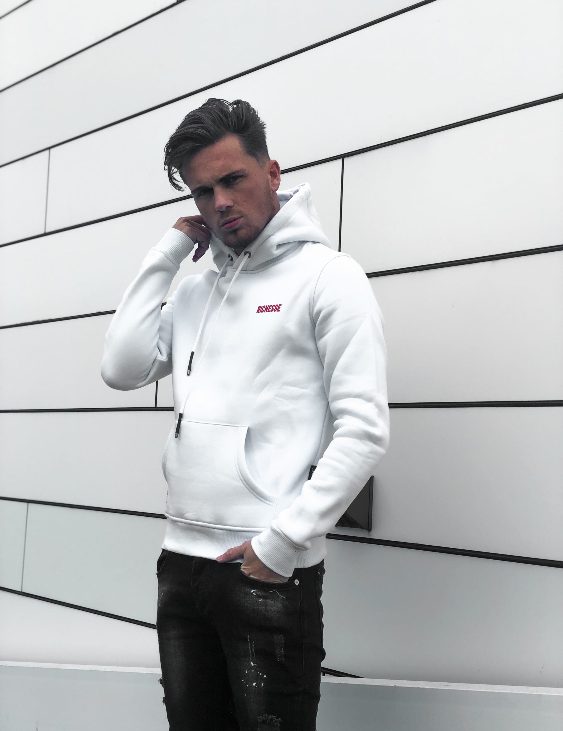 Richesse Apache White Hoodie