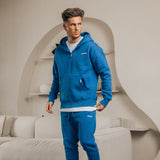 HOODIE MIT REISSVERSCHLUSS BLAU