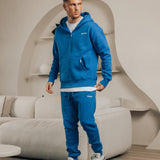 HOODIE MIT REISSVERSCHLUSS BLAU