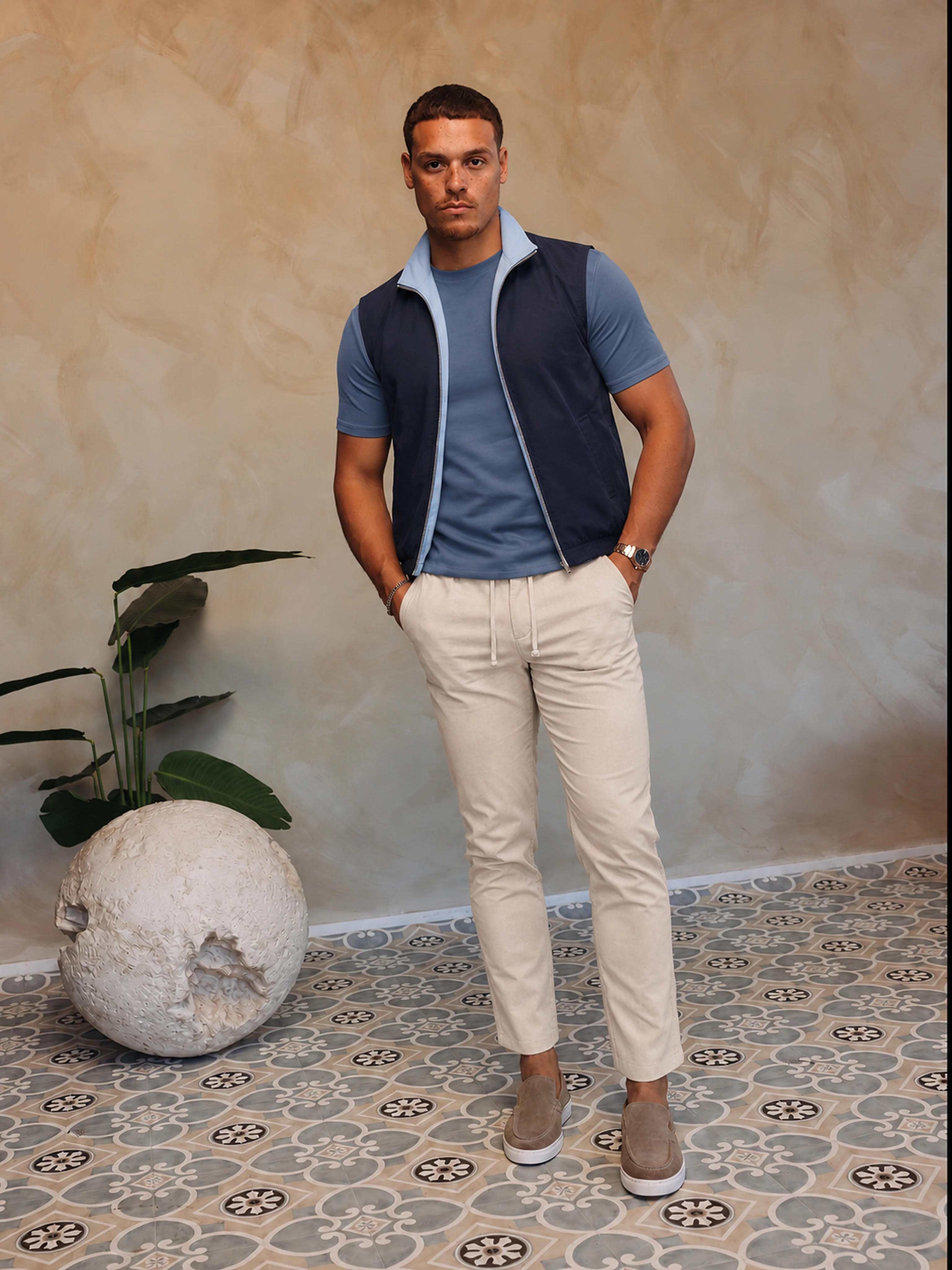 Gloss Steel Blue met bodywarmer