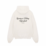 UNRUSHED HOODIE CREME