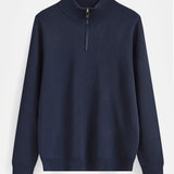 HALF ZIP KNIT | NAVY