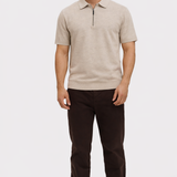 KNIT POLO | CREME