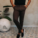 CORE STRAIGHT PANTS BROWN