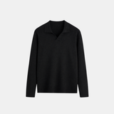 VALERO KNITTED POLO | BLACK