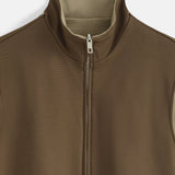 DELUXE DUBBELZIJDIGE BODYWARMER | BEIGE & BROWN