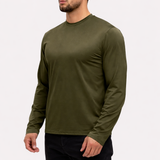 SHINY ESSENTIAL LONGSLEEVE MIDNIGHT OLIVE