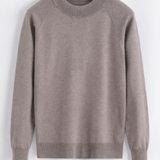 MOCK NECK KNIT | TAUPE