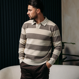 CORTEZ KNITTED POLO | BROWN CREME