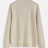 HALF ZIP KNIT | SAND