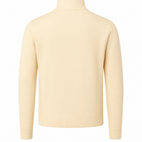 KNITTED ZIPPER VEST SOFT SAND