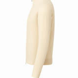 KNITTED ZIPPER VEST SOFT SAND