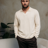 VALERO KNITTED POLO | CREME