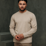 REYES KNIT CREWNECK | BEIGE