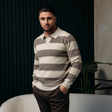 CORTEZ KNITTED POLO | BROWN CREME