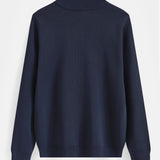 HALF ZIP KNIT | NAVY