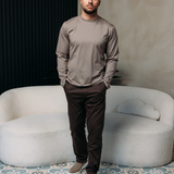 CORE STRAIGHT PANTS BROWN