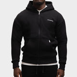 Sweat à capuche zippé noir