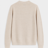 WAFFLE KNIT SWEATER | BEIGE