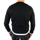 Striped Richesse Sweater Black