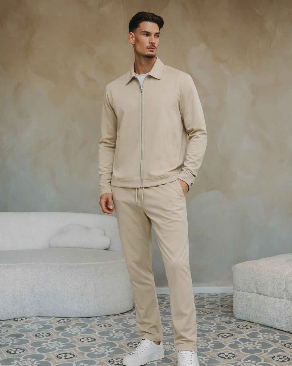 TECH SUIT | BEIGE – Richesse Clothing