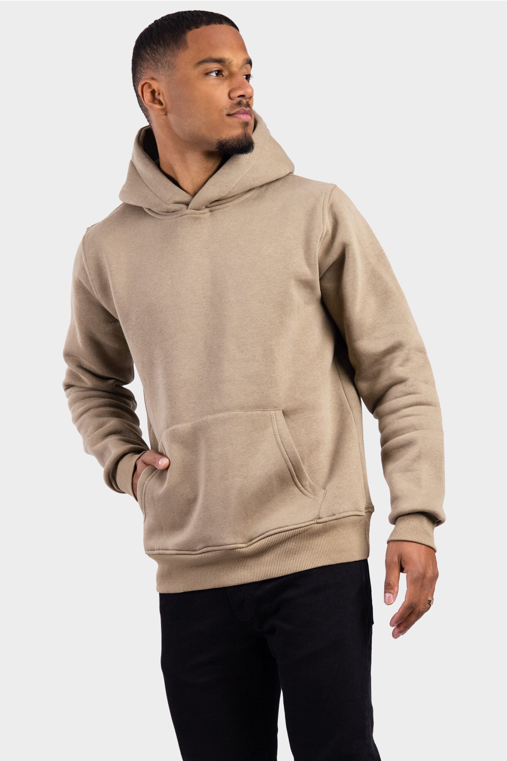 RK BLANK HOODIE OLIVE SLIMFIT