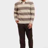 CORTEZ KNITTED POLO | BROWN CREME