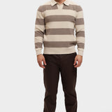 CORTEZ KNITTED POLO | BROWN CREME