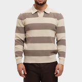 CORTEZ KNITTED POLO | BROWN CREME