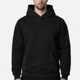 RK BLANK HOODIE SCHWARZ ÜBERGRÖSSE