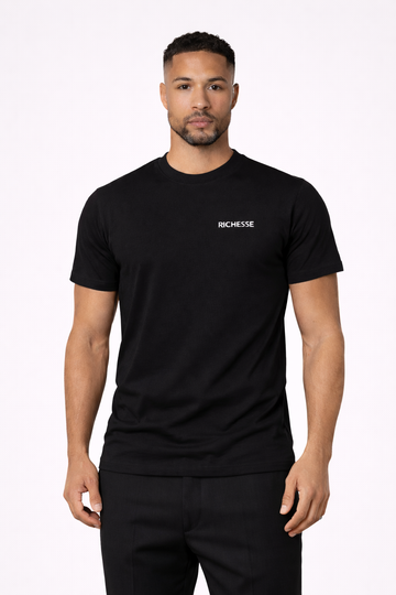 LOGO T-SHIRT ZWART REGULAR FIT