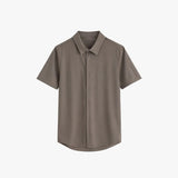 COMO MATTE SHIRT | BROWN