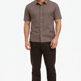 COMO MATTE SHIRT | BROWN
