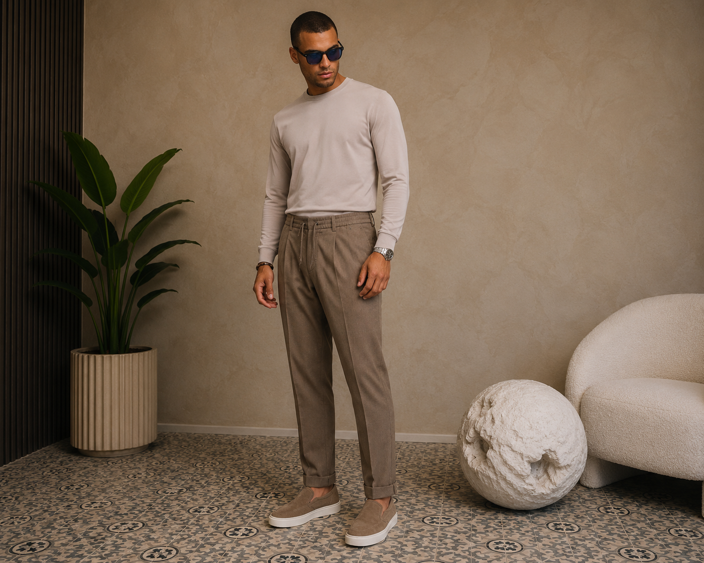 Tailered Pants Brown