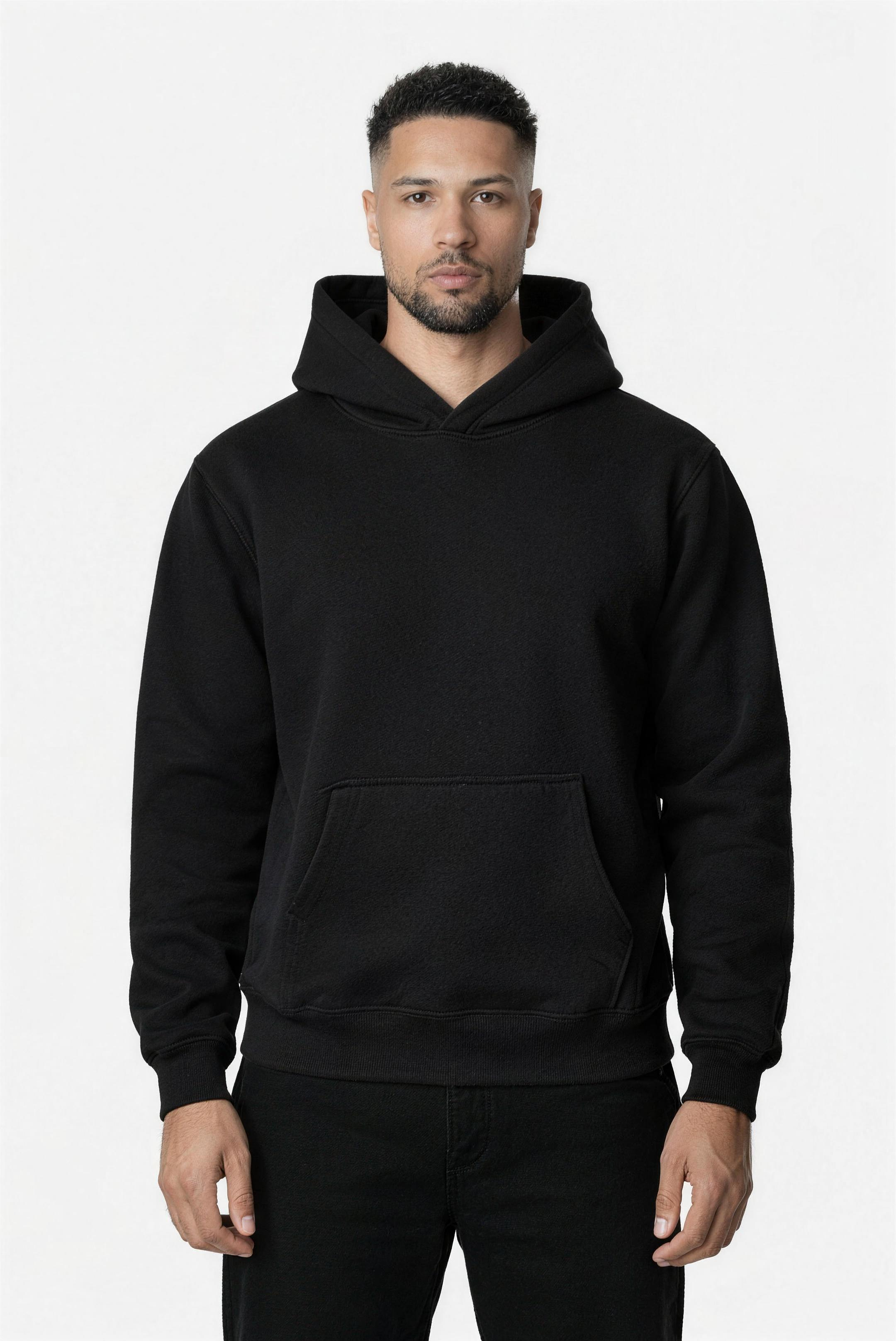 RK Blank Hoodie Black