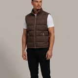BASE BODYWARMER BROWN - studio op model