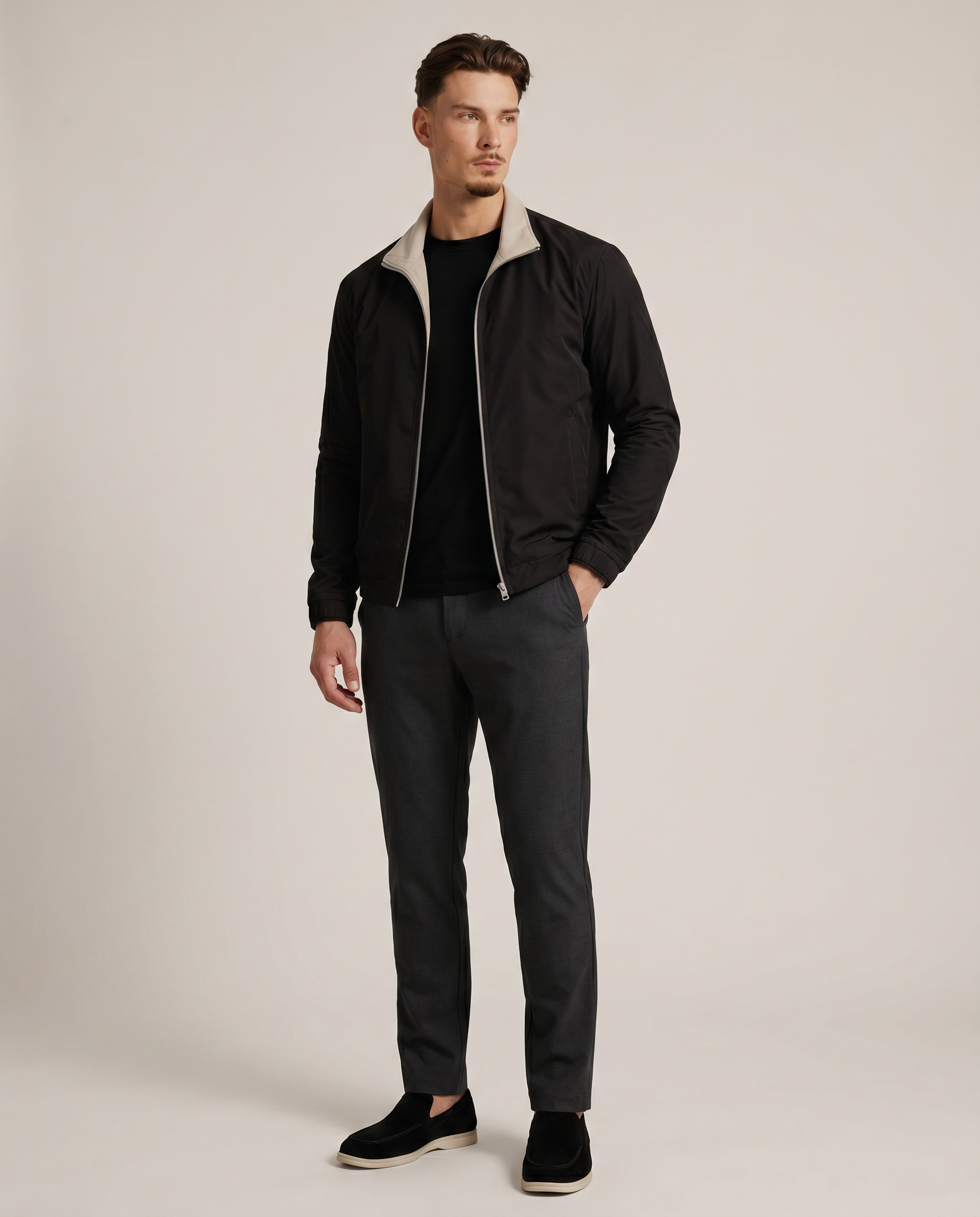 CORE JACKET BLACK - studio op model