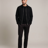 CORE ZIP JACKET BLACK - studio op model