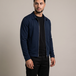 CORE ZIP JACKET NAVY - studio op model