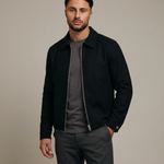 ESSENTIAL ZIP JACKET BLACK - studio op model