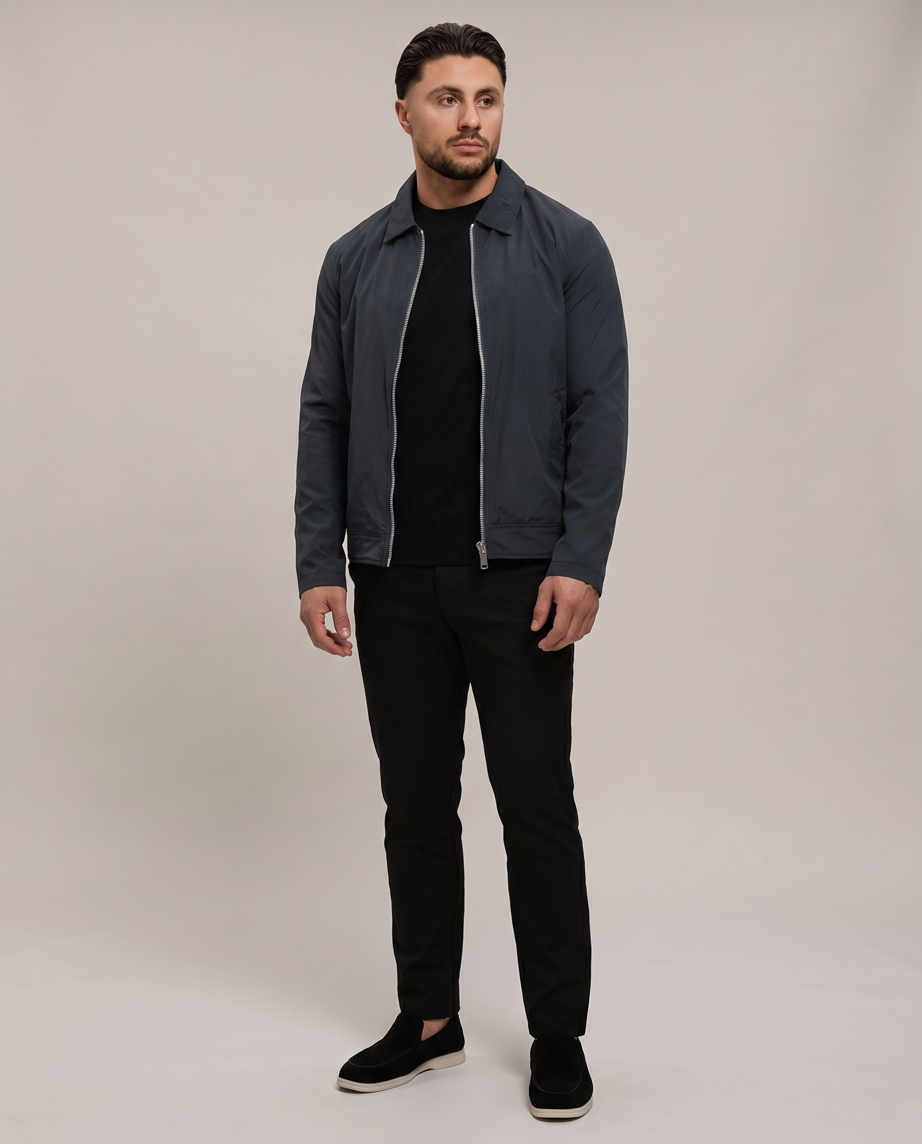 SMART JACKET NAVY - studio op model