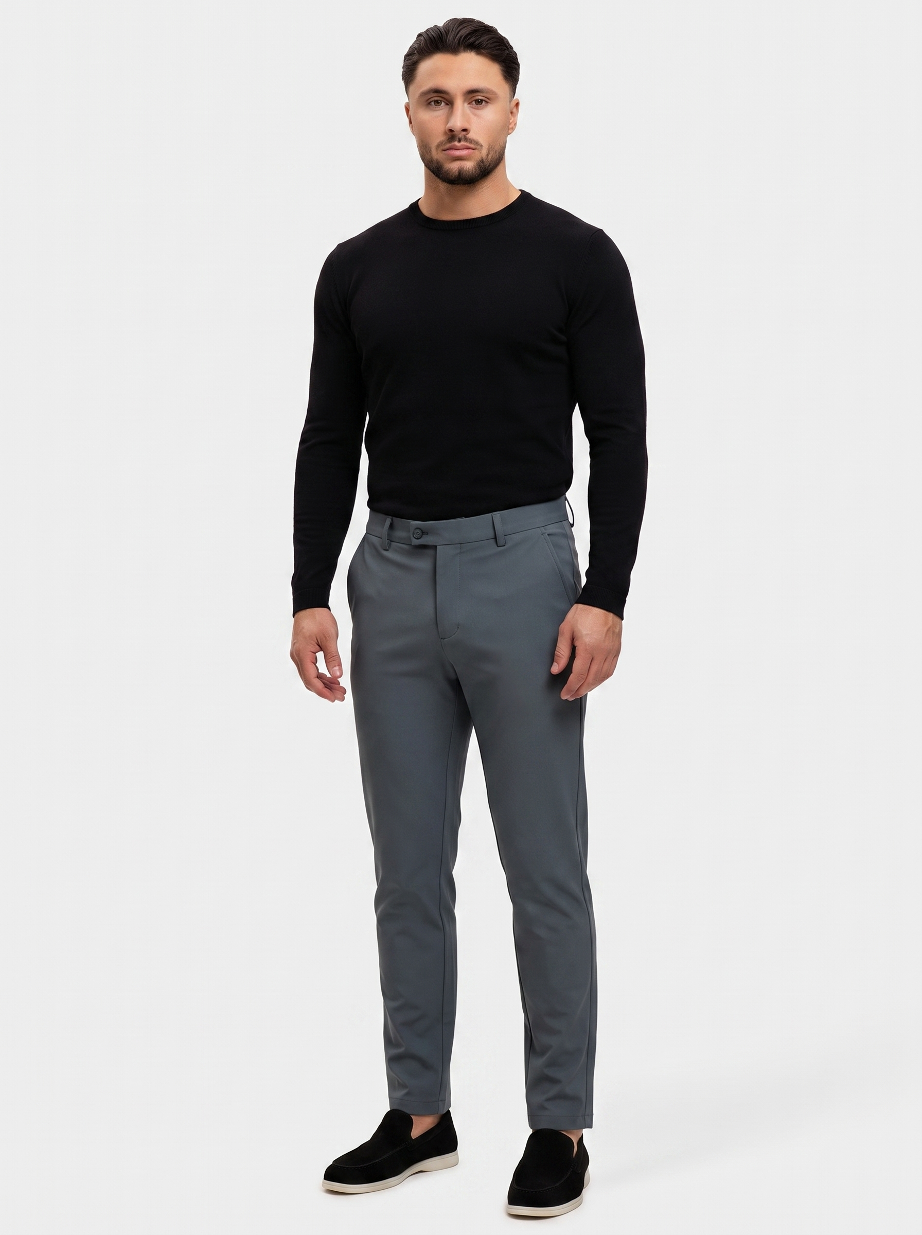 Essential Pants Dark Grey - model 1