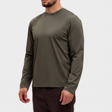 SHINY ESSENTIAL LONGSLEEVE MIDNIGHT OLIVE