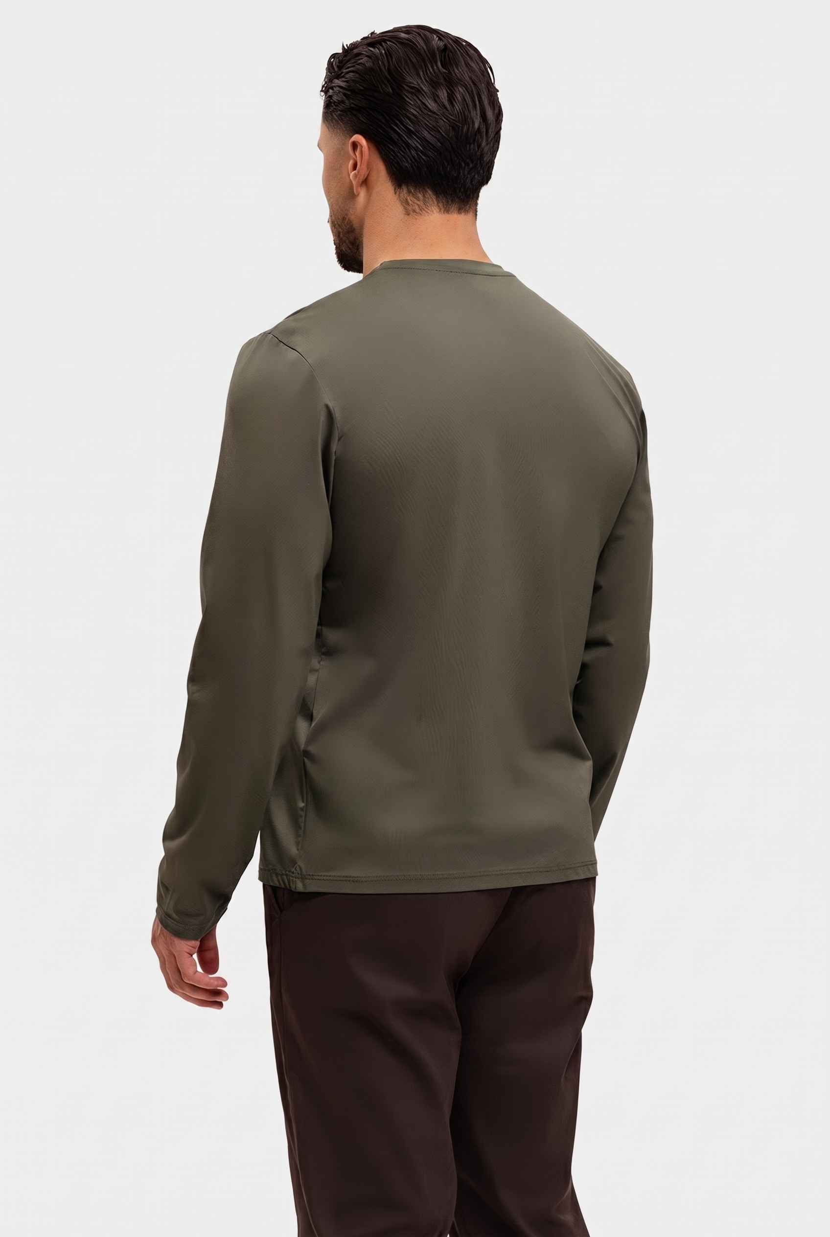 SHINY ESSENTIAL LONGSLEEVE MIDNIGHT OLIVE