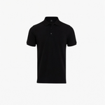 Pique Core Polo Black 4K white bust