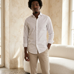 Classic White Shirt - editorial model