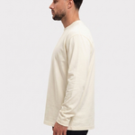 Essential Longsleeve Creme - zijkant
