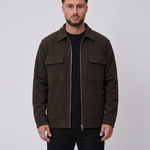Essential Vest Dark Brown detail