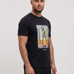 Rhodos Black T-Shirt - zijkant studio