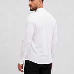 Mandarin Shirt White - achterkant studio
